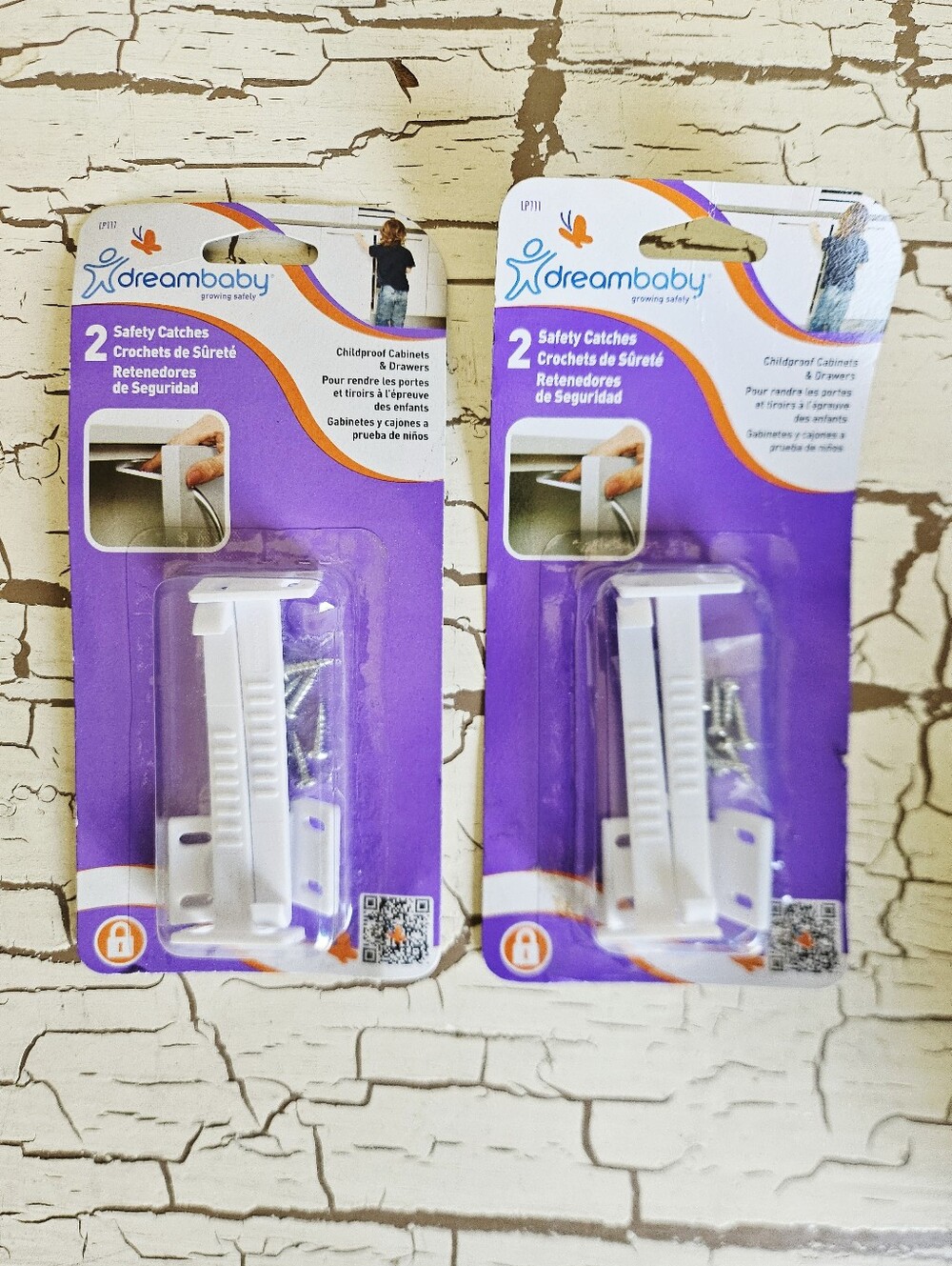 Dreambaby Safety Catches, 2 pack Lot of 2 NEW